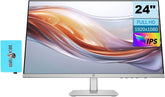 HP 524sh Series 5 Monitor 24" FHD IPS Bundle with Docztorm USB Hub
